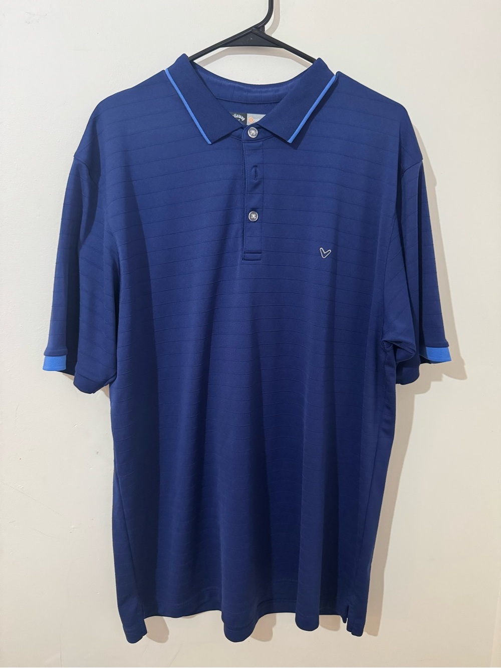 Callaway Men's Blue Performance Polo Shirt with Contrast Trim